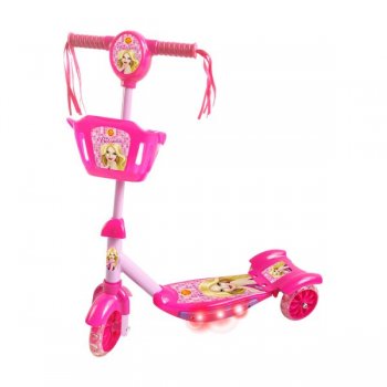 PATINETE  COM  CESTA ROSA