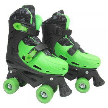 PATINS ROLLER  AJUSTAVEL VD PR TAMANHO M 33 36