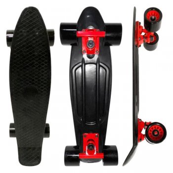 SKATE MINI CRUISER DM RADICAL PRETO