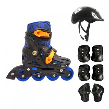 PATINS INLINE AJUSTAVEL  COM ACESS RADICAL FLASH PR COM AZ TAMANHO M 35 38