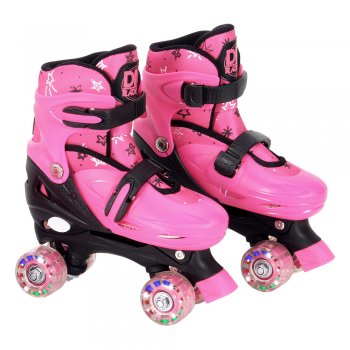 PATINS ROLLER AJUSTAVEL FLASH COM ACESSORIOS