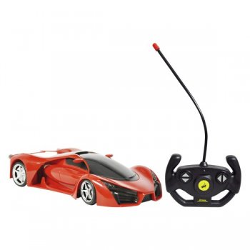 CARRO CONTROLE REMOTO SEM FIO SPORT 4 FUNCOES 1:18 COM LUZ