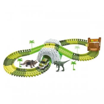 PISTA DINOSSAURO TRACK COM  TUNEL  E ACESSORIOS 109 PECAS