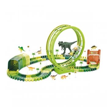 PISTA DINOSSAURO TRACK  COM LOOPING E ACESSORIOS 119 PCS