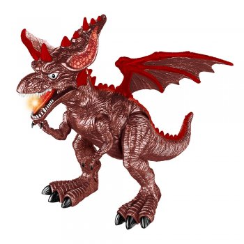 BONECO DINOSSAURO DRAGAO COM LUZ E SOM