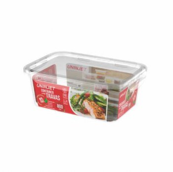 CONTAINER C/ TRAVA PRIME 800ML PP-NAT