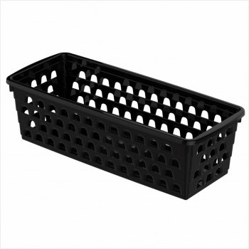 CESTO MULTIUSO COMPRIDO G PP-PR (37 X 16,5 X 9 CM)