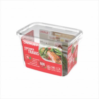 CONTAINER C/ TRAVA PRIME 600ML PP-NAT