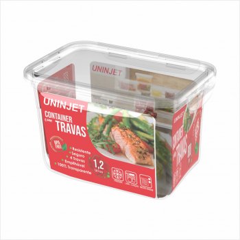 CONTAINER C/ TRAVA PRIME 1200ML PP-NAT