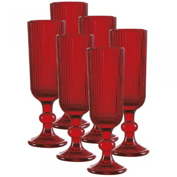 88551- TAÇA CHAMPANHE RUBI VERS 160ML 6P