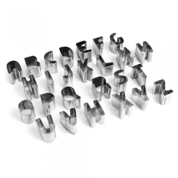 6161-CORTADORES  ALFABETO INOX (26PCS)