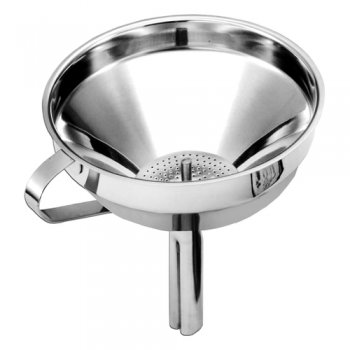 6240-FUNIL COM PENEIRA INOX (15CM)