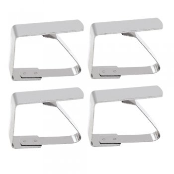 6747-CLIPS P/PANO DE MESA INOX (4PÇS)