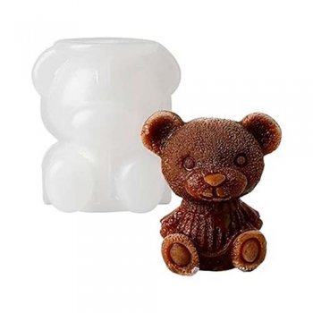 7536-FORMA DE GELO 3D URSO