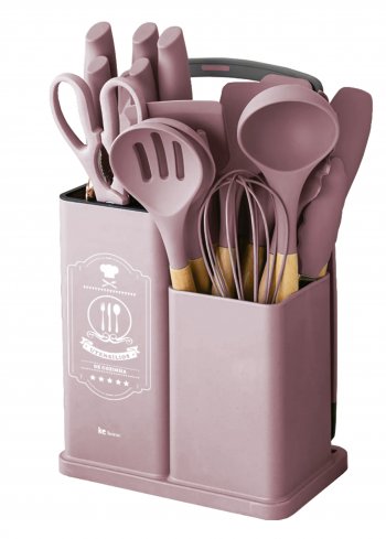 7629-KIT UTENSÍLIOS CALIFORNIA - ROSA