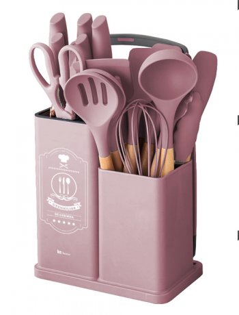 7629-KIT UTENSÍLIOS CALIFORNIA - ROSA