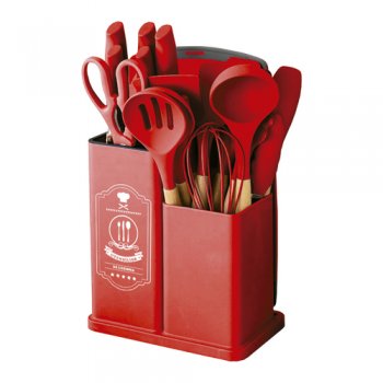 8426-KIT UTENSILIOS CALIFORNIA VERMELHO