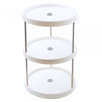 8974-ORGANIZADOR GIRATÓRIO TRIPLO 31CM