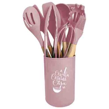 9425- KIT TALHERES CHICAGO 12PÇS ROSA
