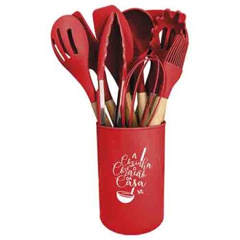 9426- KIT TALHERES CHICAGO 12PÇ VERMELHO