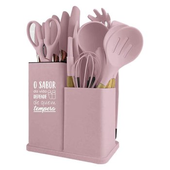 9430- KIT TALHERES MONTANA ROSA 19PÇS