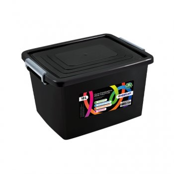 CAIXA ORGANIZADORA PRETA 10L