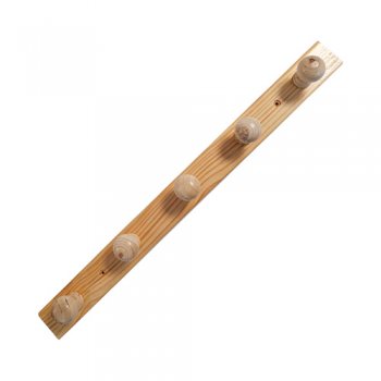 10022- SUPORTE P/PAREDE 5 GANCHOS 55X2X7