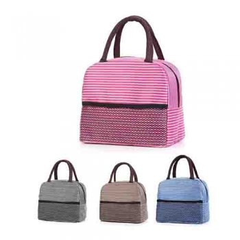 10439-BOLSA TÉRMICA LISTRADA C/BOLSO