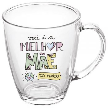 88049-CANECA DE VIDRO PERSONALIZADA MÃE