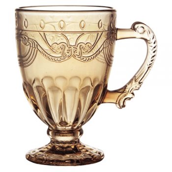 88485- CANECA DE CRISTAL ÂMBAR 190ML 6PÇ