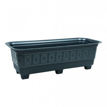 VASO RETANGULAR 6 LITROS - PRETO