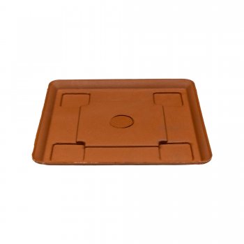 PRATO QUADRADO Nº 1 - TERRACOTA