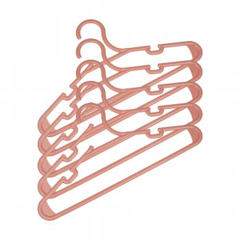 CABIDE INFANTIL COM 5 PEÇAS - ROSA