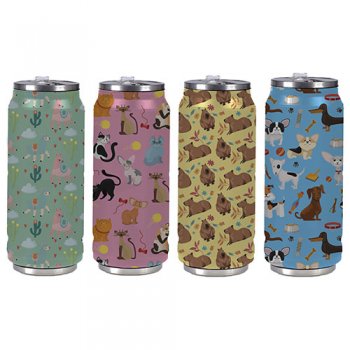 9789- GARRAFA TÉRMICA PETS INFANTI 500ML