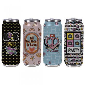 9790- GARRAFA TÉRMICA GROOVY 500ML
