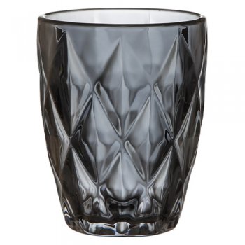 88651- JG COPOS DIAMOND CINZA 280ML 6PÇS