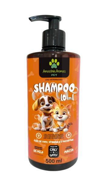 SHAMPOO AMAZONIA AROMAS PET 500ML 10 EM 1