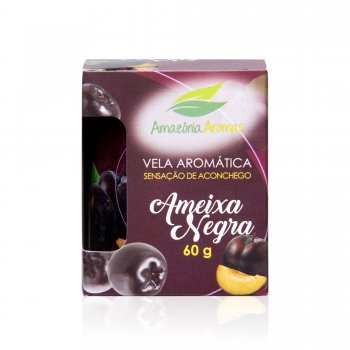 VELA PERFUMADA AMAZÔNIA AROMAS 60G AMEIXA NEGRA