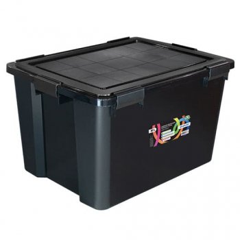 CONTAINER ORGANIZADOR MULTIUSO 6 TRAVAS 80L