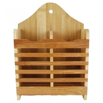 10308- PORTA TALHERES BAMBU 6X14X19