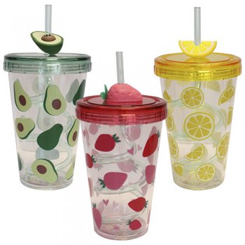 10391-COPO C/CANUDO FRUTAS 480ML