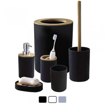 10230- CJ DE ACESSÓRIOS P/BANHEIRO 6PÇS