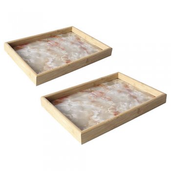 10771- CJ DE BANDEJAS GLOW EAST 2PÇS