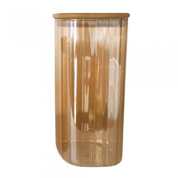 88501-POTE HERMÉTI CANELADO 1300ML AMBAR