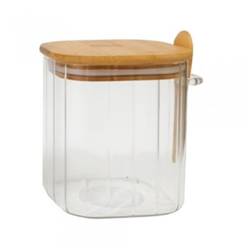 88502- POTE VIDRO CANELAD 650ML C/COLHER