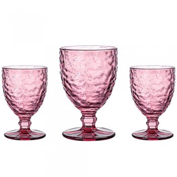 88847-CJ TAÇA MARTELADO AMETIST 350ML 3P