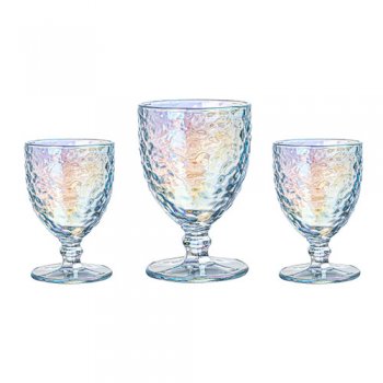 88850-CJ TAÇA MARTELADO RAINBOW 350ML 3P