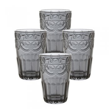 88878- CJ COPOS MILÃO TITÂNIO 350ML 4PÇS