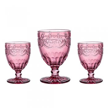 88891- CJ TAÇA MILÃO AMETISTA 350ML 3PÇS