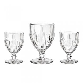 88934-CJ TAÇAS NETUNO CLEAR 3PÇS